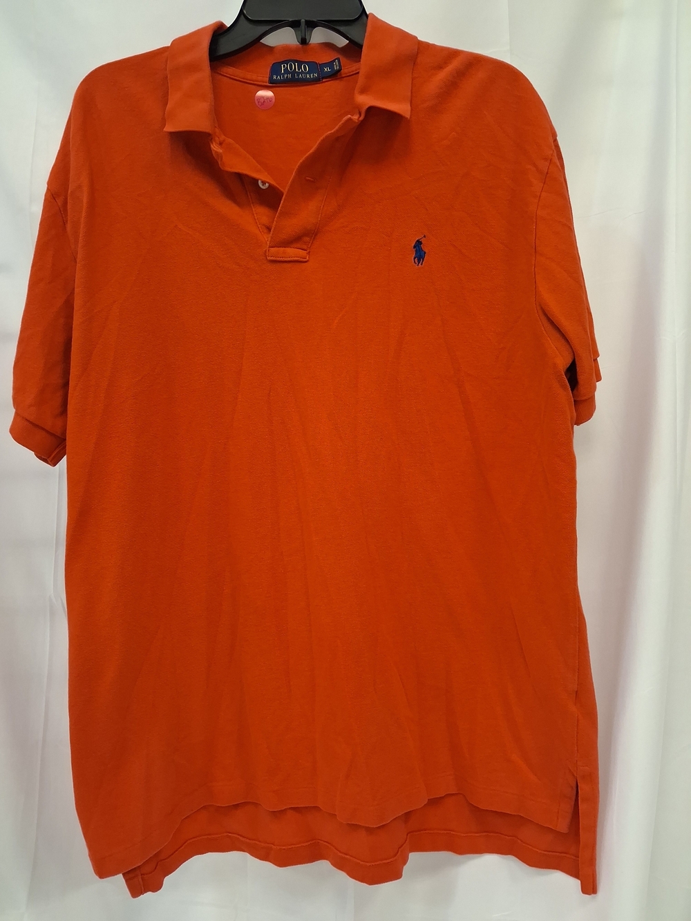Ralph Lauren Red Polo with Navy Pony Embroidery